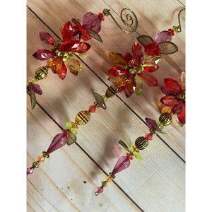 3 Vintage Acrylic Jewel Ornaments